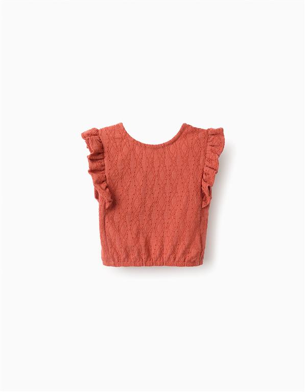 Blusa Volantes Teja