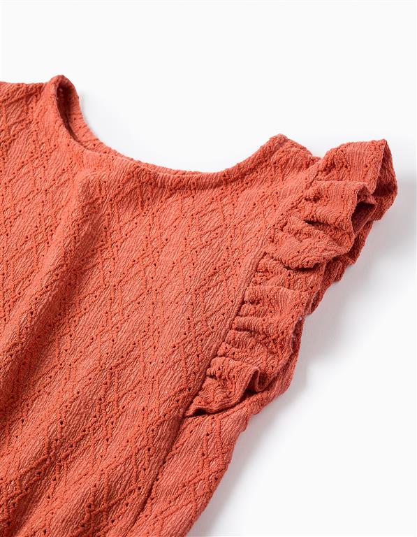 Blusa Volantes Teja