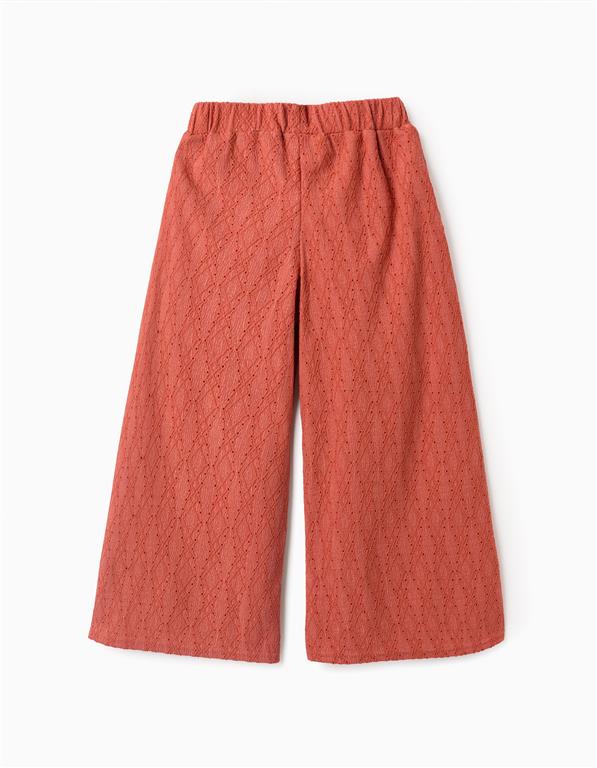 Pantalón Calado Teja