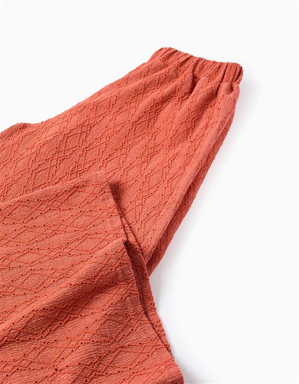 Pantalón Calado Teja