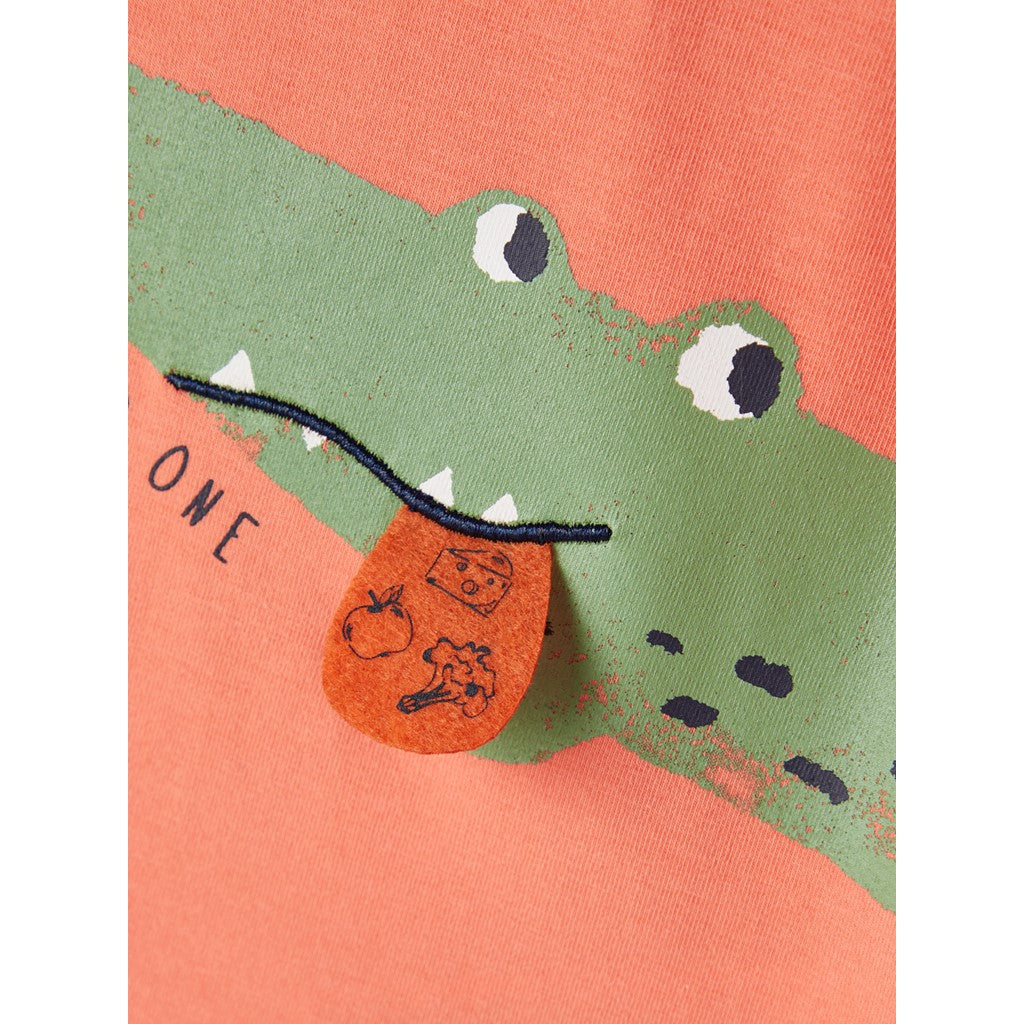 Camiseta Cocodrile Naranja