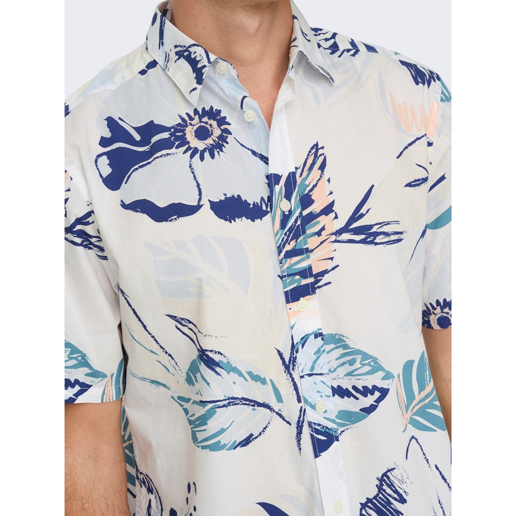 Camisa Hojas White