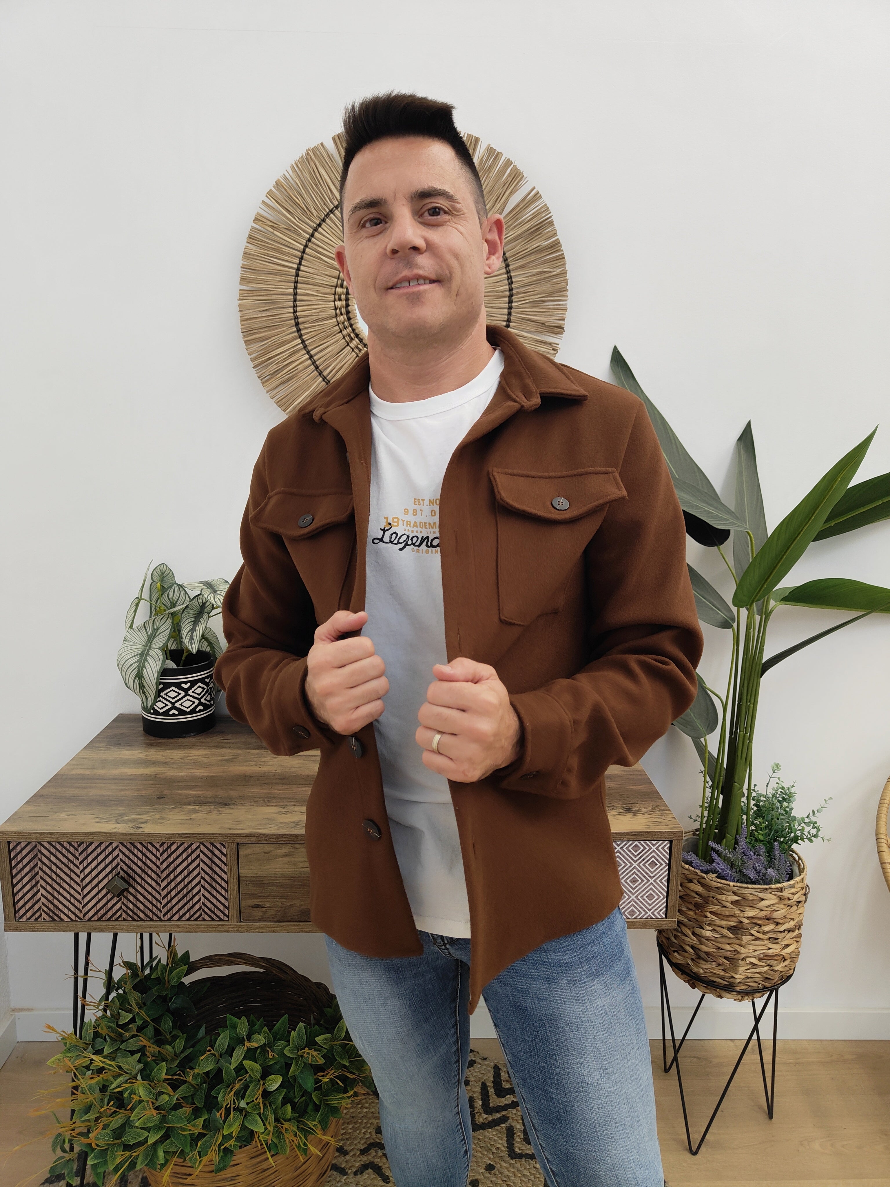 Chaqueta Sobrecamisa Marrón Chocolate
